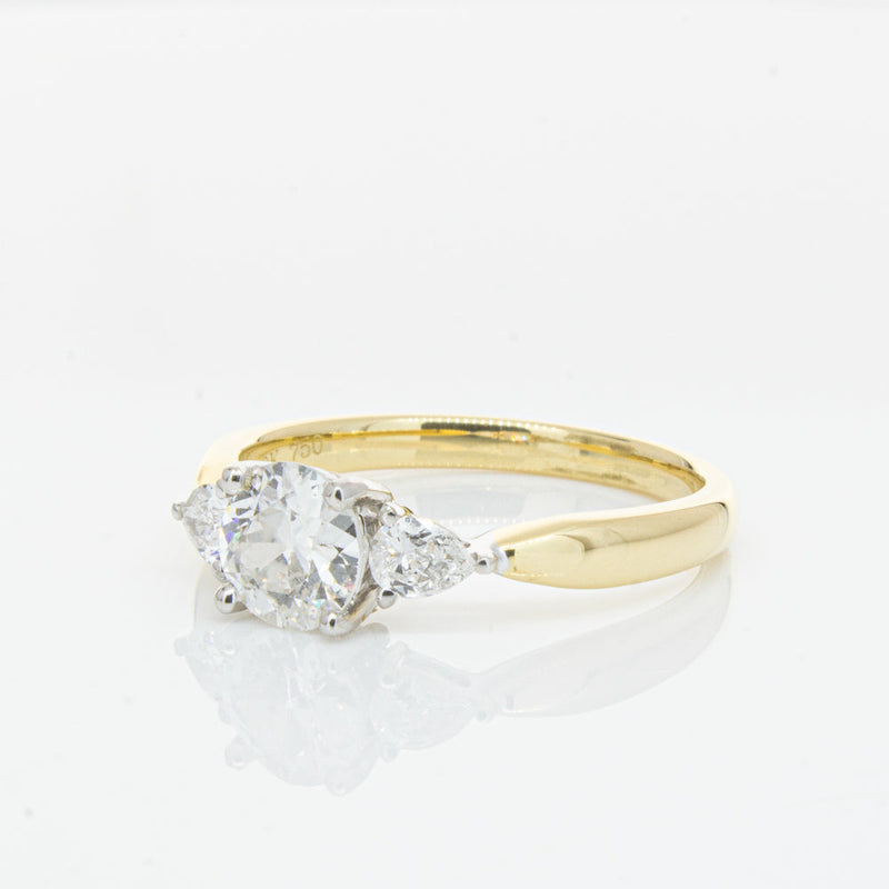 18ct Yellow Gold .70ct Diamond Elysian Ring-Ring-Walker & Hall