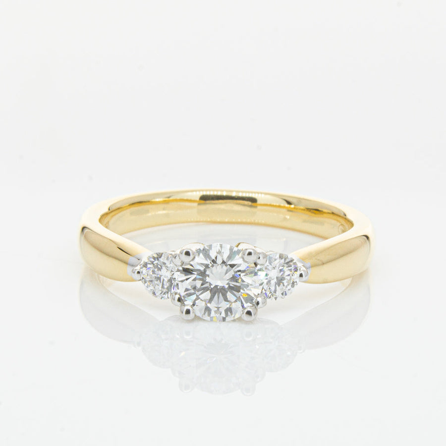 18ct Yellow Gold .50ct Diamond Elysian Ring - Walker & Hall