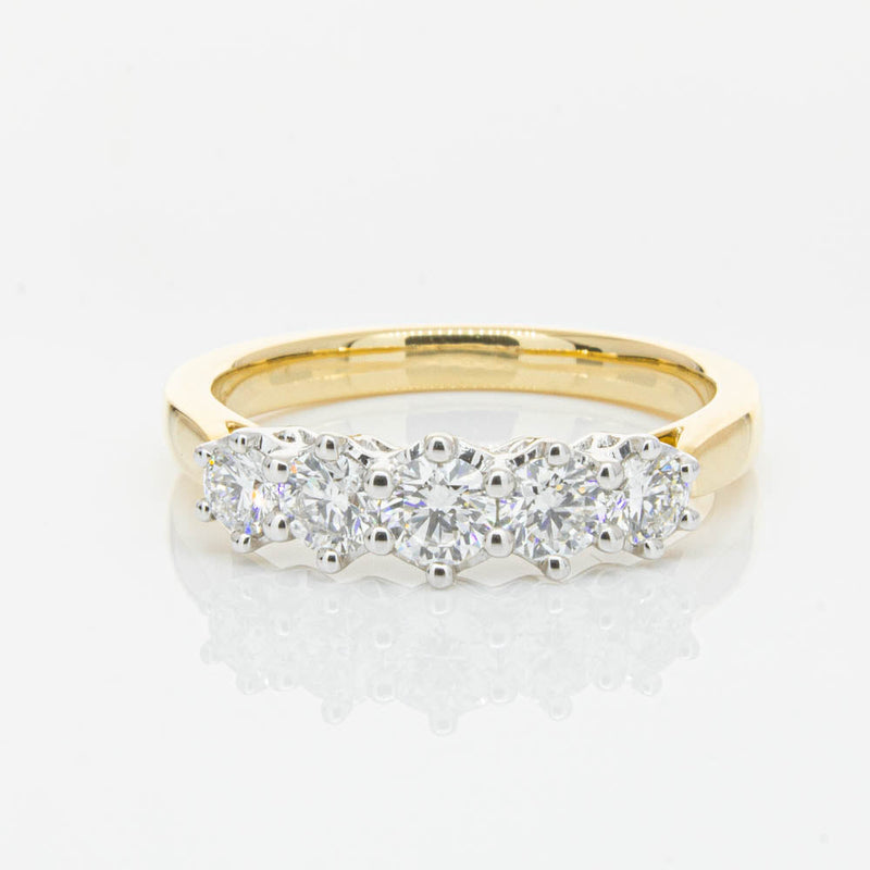 18ct Yellow Gold Diamond Monarch Ring-Ring-Walker & Hall