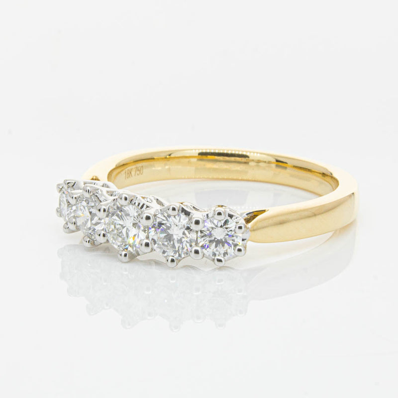 18ct Yellow Gold Diamond Monarch Ring-Ring-Walker & Hall