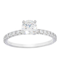 18ct White Gold .70ct Diamond Comet Ring-Ring-Walker & Hall