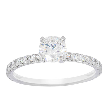 18ct White Gold .70ct Diamond Comet Ring-Ring-Walker & Hall
