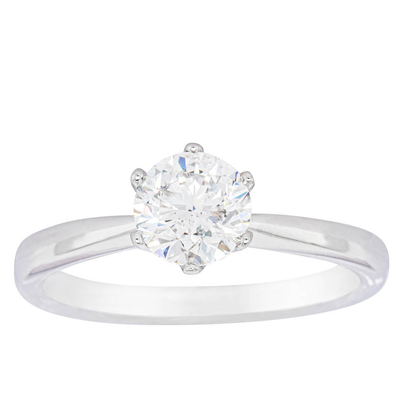 18ct White Gold 1.00ct Diamond Nova Ring-Ring-Walker & Hall