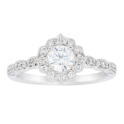 18ct White Gold .47ct Diamond Paramount Ring-Ring-Walker & Hall