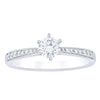 18ct White Gold .40ct Diamond Zenith Ring-Ring-Walker & Hall