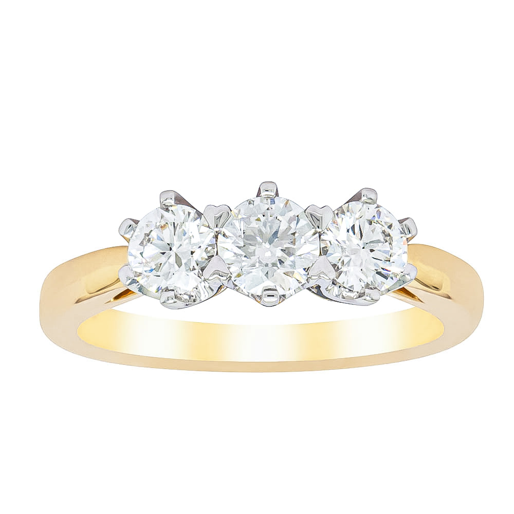 White gold deals trilogy ring