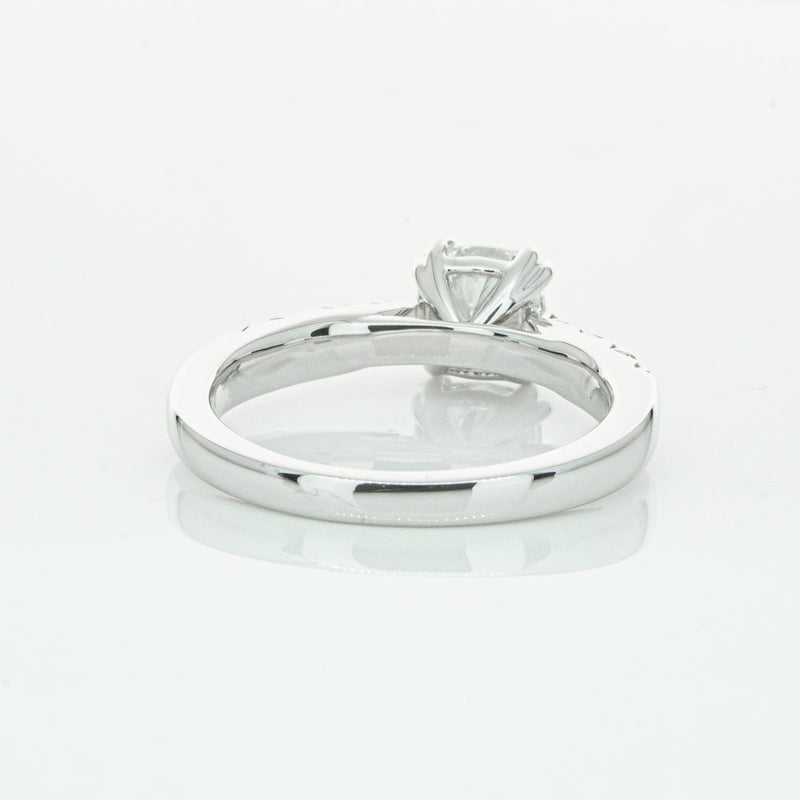 18ct White Gold 1.29ct Cushion Cut Diamond Phoenix Ring-Ring-Walker & Hall