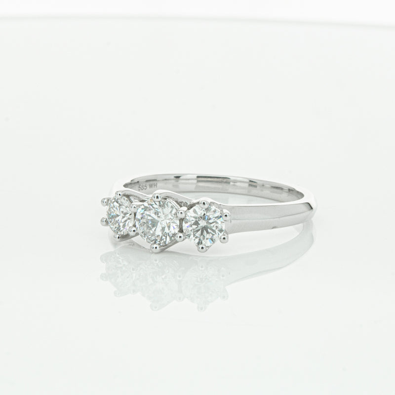 14ct White Gold .70ct Diamond Charis Ring-Ring-Walker & Hall