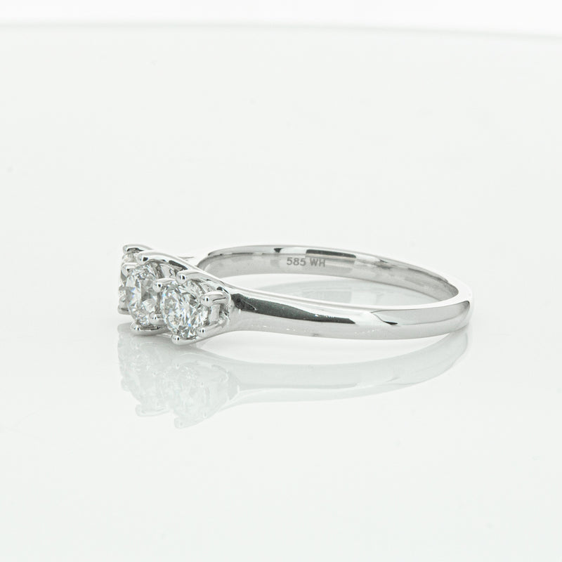 14ct White Gold .70ct Diamond Charis Ring-Ring-Walker & Hall