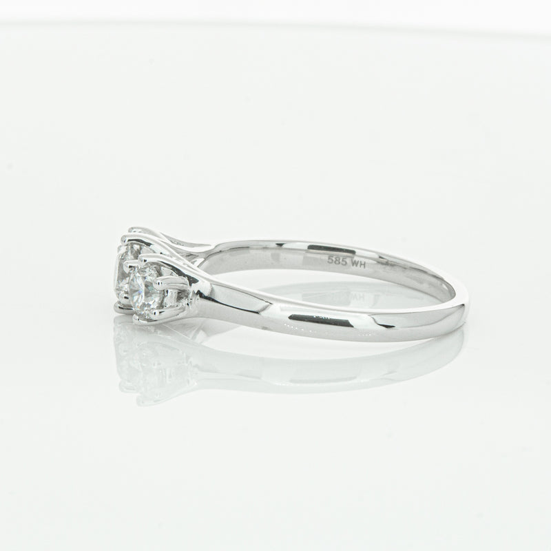 14ct White Gold .70ct Diamond Charis Ring-Ring-Walker & Hall