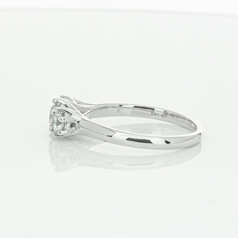 14ct White Gold .70ct Diamond Charis Ring-Ring-Walker & Hall