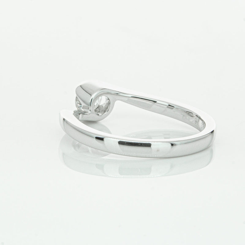 18ct White Gold .30ct Diamond Embrace Ring-Ring-Walker & Hall
