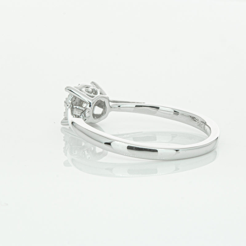 14ct White Gold Diamond Coronet Ring-Ring-Walker & Hall