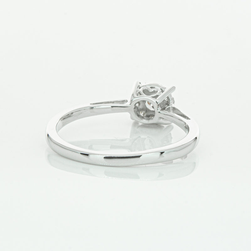 14ct White Gold Diamond Coronet Ring-Ring-Walker & Hall
