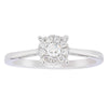 14ct White Gold .20ct Diamond Coronet Ring - Ring - Walker & Hall