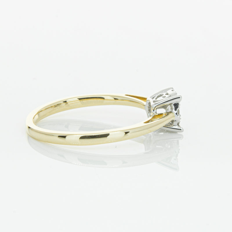 14ct Yellow Gold Diamond Coronet Ring-Ring-Walker & Hall
