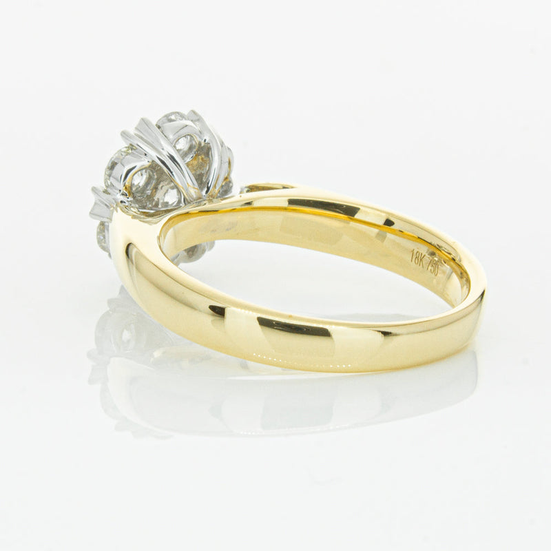 18ct Yellow Gold Diamond Lotus Ring-Ring-Walker & Hall