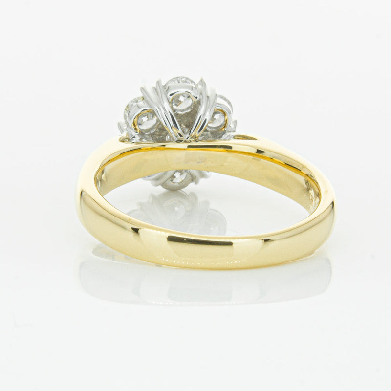 18ct Yellow Gold Diamond Lotus Ring-Ring-Walker & Hall
