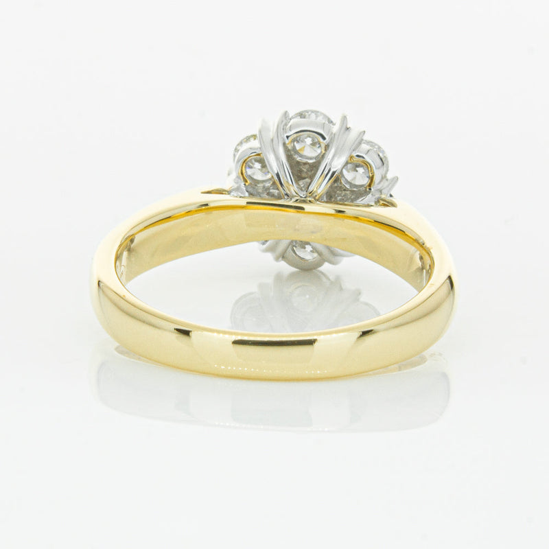 18ct Yellow Gold Diamond Lotus Ring-Ring-Walker & Hall