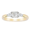 18ct Yellow Gold .51ct Cushion Cut Diamond Ayla Ring-Ring-Walker & Hall