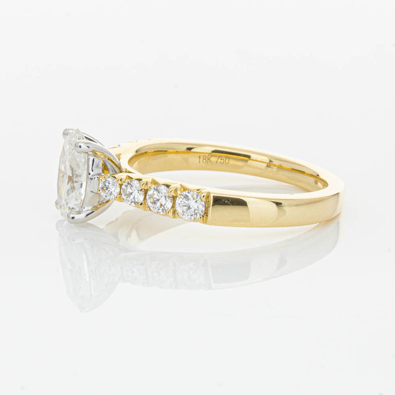 18ct Yellow Gold 1.01ct Oval Cut Diamond Phoenix Ring-Ring-Walker & Hall