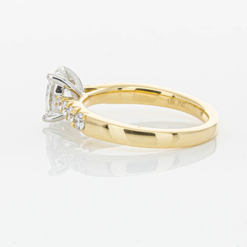 18ct Yellow Gold 1.01ct Oval Cut Diamond Phoenix Ring-Ring-Walker & Hall