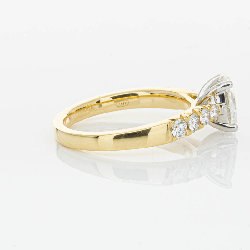 18ct Yellow Gold 1.01ct Oval Cut Diamond Phoenix Ring-Ring-Walker & Hall