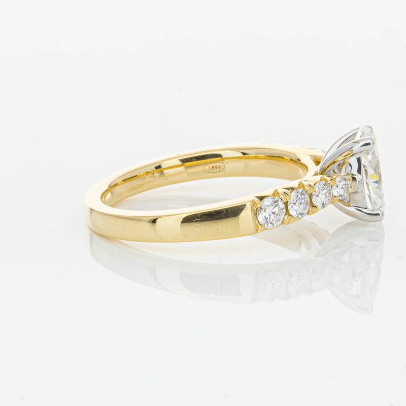 18ct Yellow Gold 1.01ct Oval Cut Diamond Phoenix Ring-Ring-Walker & Hall