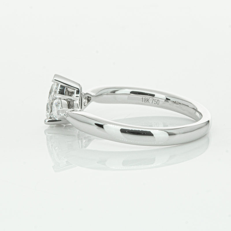 18ct White Gold .52ct Pear Cut Diamond Ayla Ring-Ring-Walker & Hall