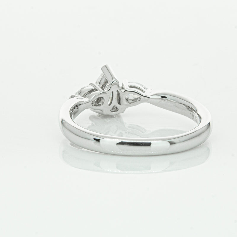 18ct White Gold .52ct Pear Cut Diamond Ayla Ring-Ring-Walker & Hall