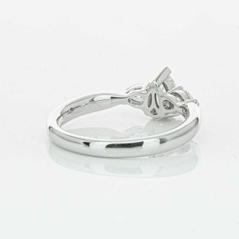 18ct White Gold .52ct Pear Cut Diamond Ayla Ring-Ring-Walker & Hall