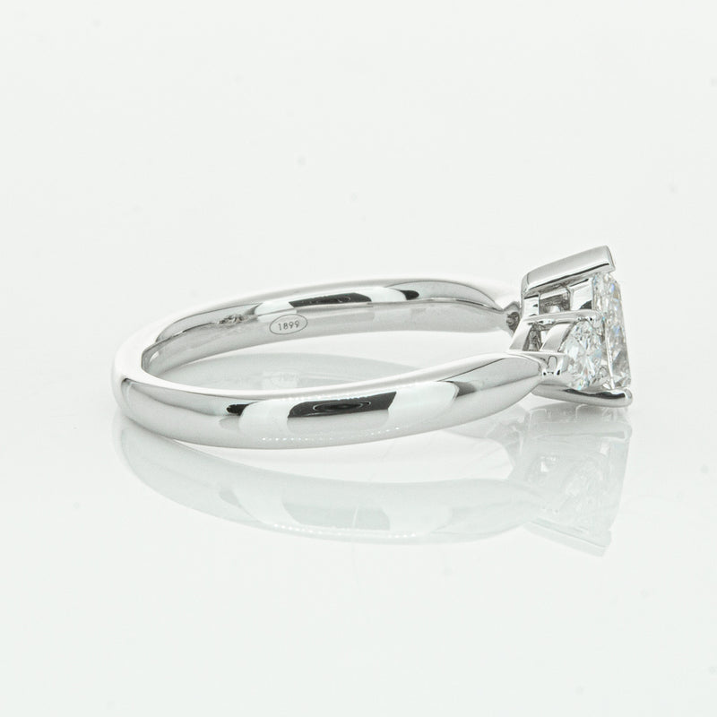 18ct White Gold .52ct Pear Cut Diamond Ayla Ring-Ring-Walker & Hall