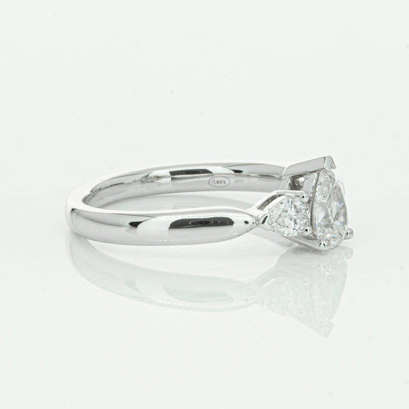 18ct White Gold .52ct Pear Cut Diamond Ayla Ring-Ring-Walker & Hall