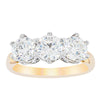 18ct Yellow Gold 2.14ct Diamond Trilogy Ring - Ring - Walker & Hall