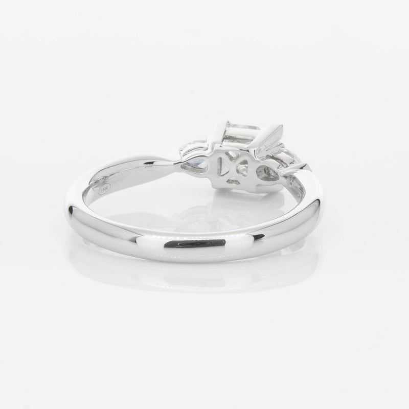 18ct White Gold 1.02ct Princess Cut Diamond Ayla Ring-Ring-Walker & Hall