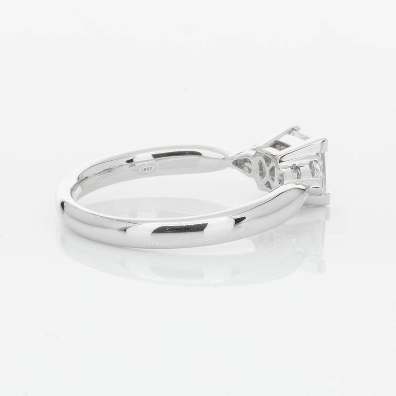 18ct White Gold 1.02ct Princess Cut Diamond Ayla Ring-Ring-Walker & Hall