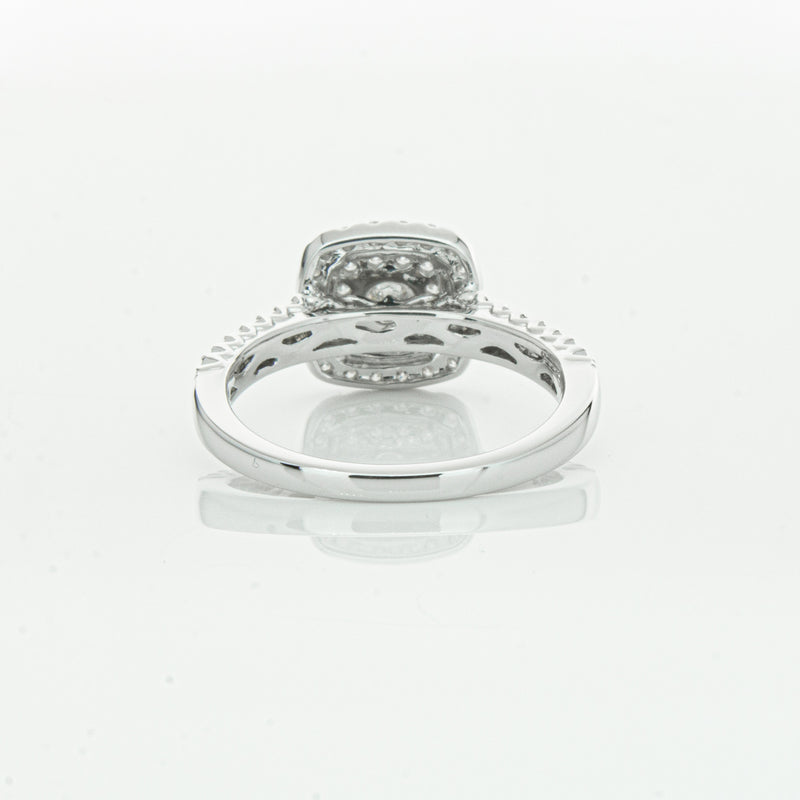 14ct White Gold Diamond Lumiere Ring-Ring-Walker & Hall