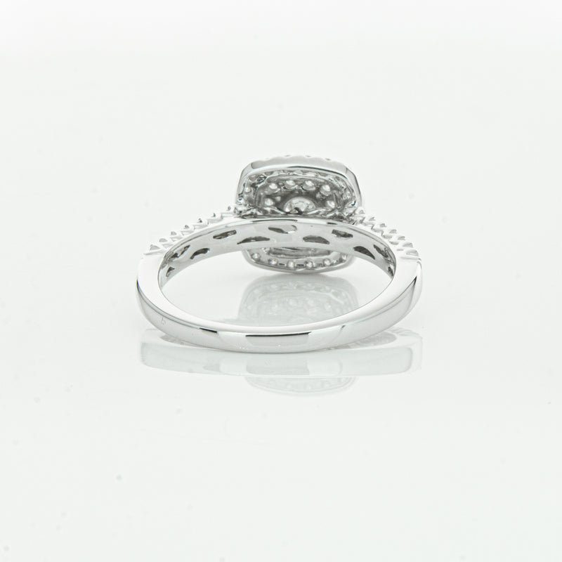 14ct White Gold Diamond Lumiere Ring-Ring-Walker & Hall