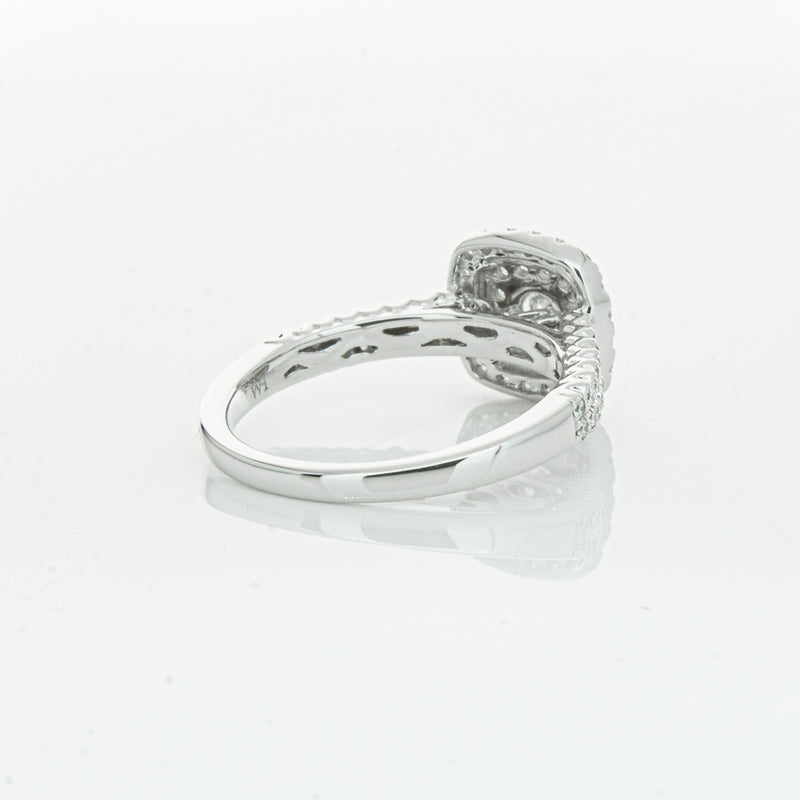 14ct White Gold Diamond Lumiere Ring-Ring-Walker & Hall