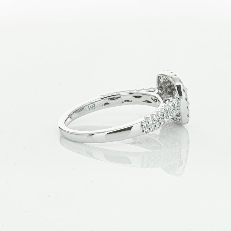 14ct White Gold Diamond Lumiere Ring-Ring-Walker & Hall