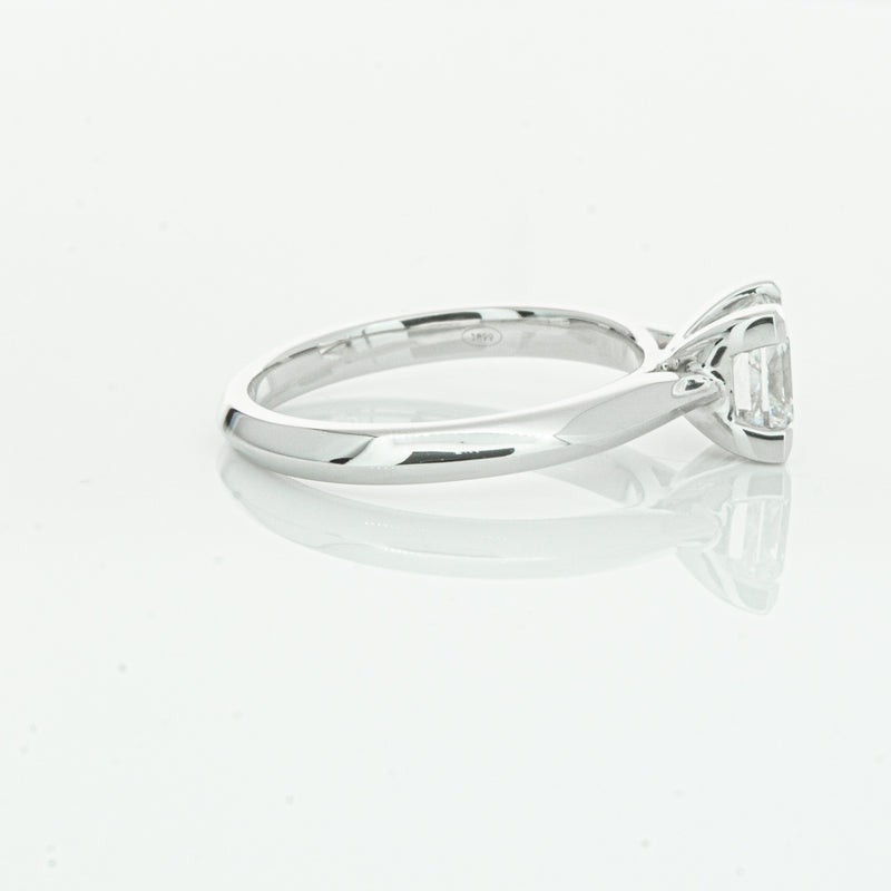 18ct White Gold 1.51ct Princess Cut Diamond Venetian Ring-Ring-Walker & Hall