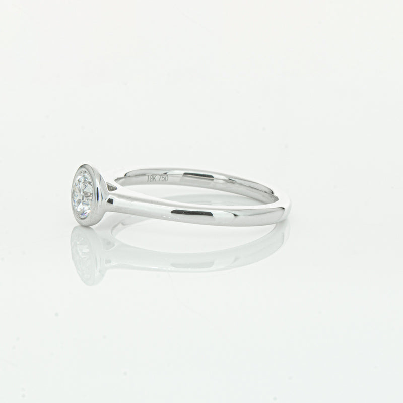 18ct White Gold .50ct Diamond Natalia Ring-Ring-Walker & Hall