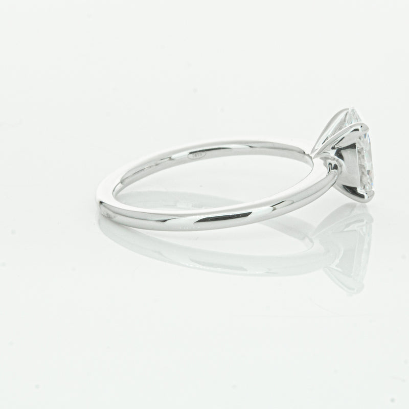 18ct White Gold 1.01ct Oval Cut Diamond Melba Ring-Ring-Walker & Hall