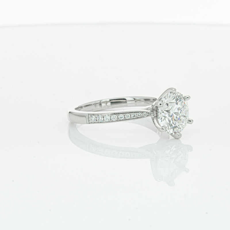 18ct White Gold Diamond Zenith Ring-Ring-Walker & Hall