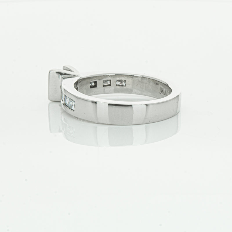 Deja Vu Platinum .58ct Princess Cut Diamond Ring-Ring-Walker & Hall