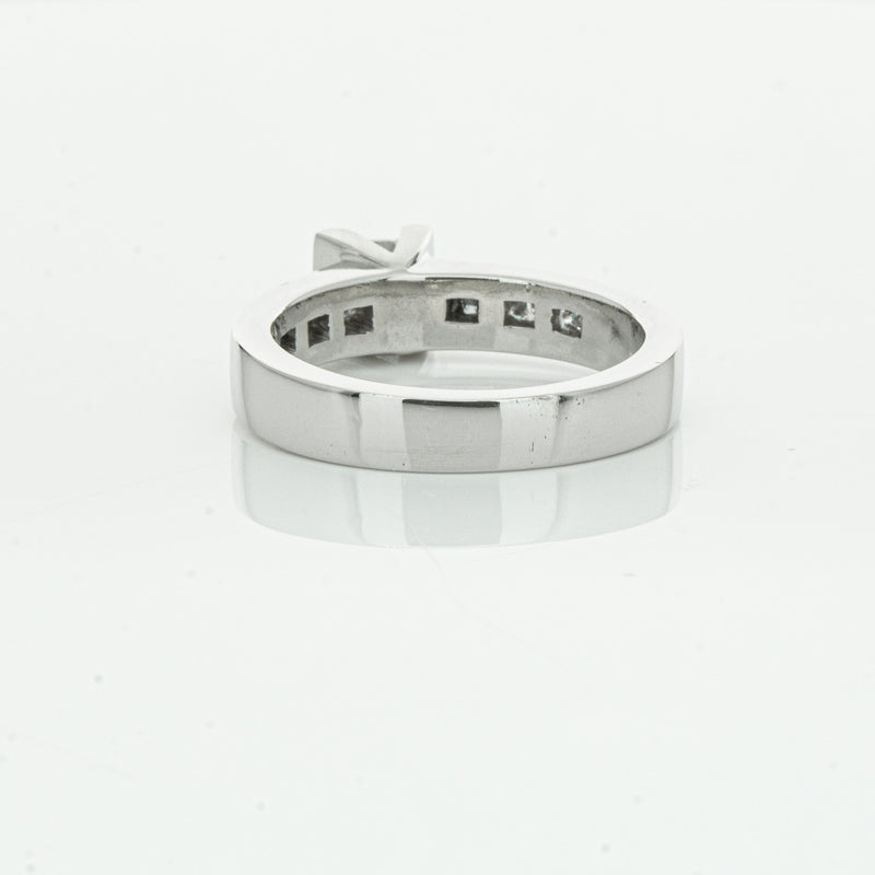 Deja Vu Platinum .58ct Princess Cut Diamond Ring-Ring-Walker & Hall