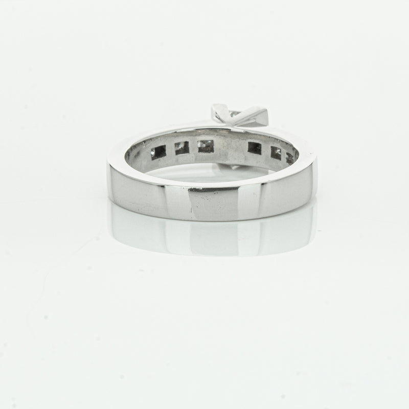 Deja Vu Platinum .58ct Princess Cut Diamond Ring-Ring-Walker & Hall