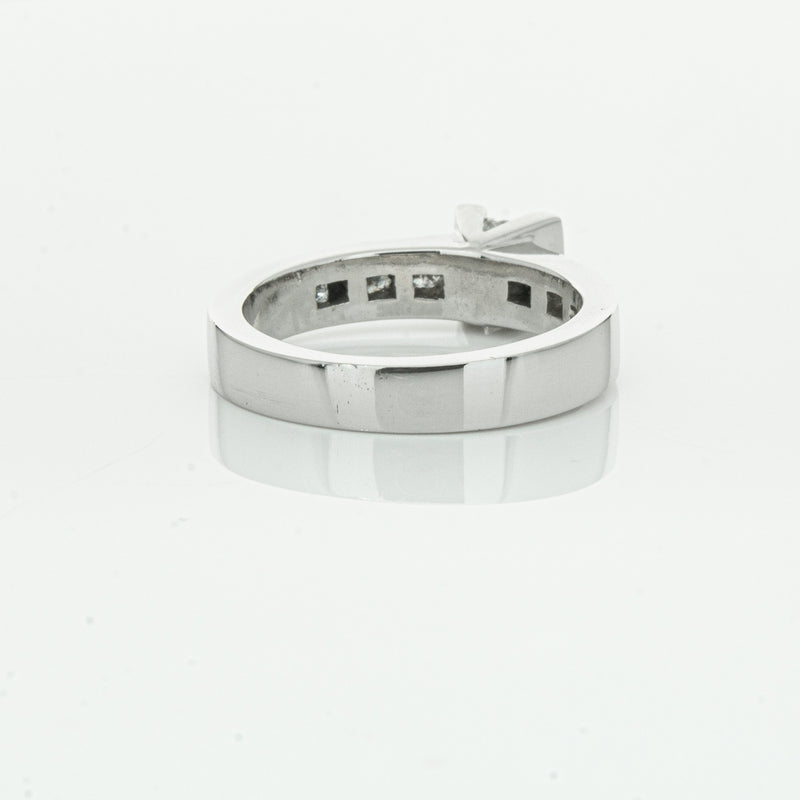 Deja Vu Platinum .58ct Princess Cut Diamond Ring-Ring-Walker & Hall