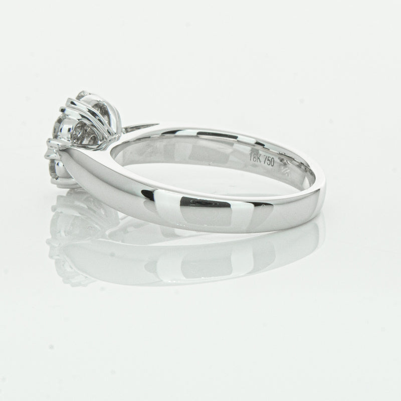 18ct White Gold .65ct Diamond Lotus Ring-Ring-Walker & Hall