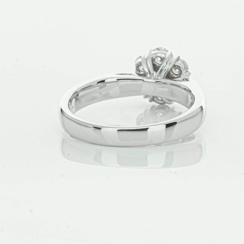 18ct White Gold .65ct Diamond Lotus Ring-Ring-Walker & Hall